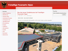 Tablet Screenshot of feuerwehr-alpen.de